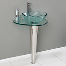 Fresca Netto 24" Modern Glass Bathroom Pedestal CMB1036-V