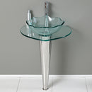 Fresca Netto 24" Modern Glass Bathroom Pedestal CMB1036-V