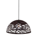 Dainolite 1 Light Pendant Matte Black Finish  COR-161P-BK