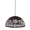 Dainolite 1 Light Pendant Matte Black Finish  COR-161P-BK