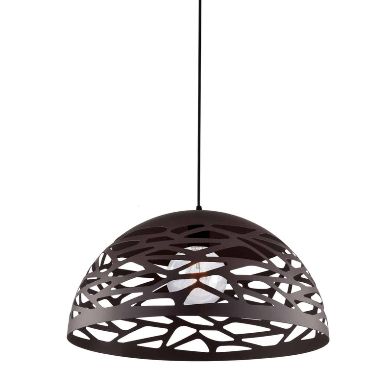 Dainolite 1 Light Pendant Matte Black Finish  COR-161P-BK