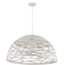 Dainolite 1 Light Pendant Matte White Finish COR-201P-WH