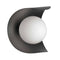 Dainolite 1 Light Wall Sconce Matte Black Finish CRT-61W-MB