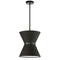 Dainolite 1 Light Incandescent Pendant Matte Black with Black Shade CTN-121P-MB-797