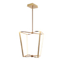 Dainolite 48W Chandelier Aged Brass Finish with White Silicone Diffuser CUR-1848C-AGB