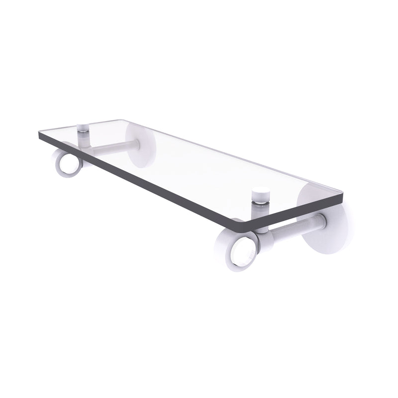 Allied Brass Clearview Collection 16 Inch Glass Shelf CV-1-16-WHM