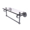 Allied Brass Clearview Collection 16 Inch Glass Shelf with Towel Bar CV-1TB-16-GYM