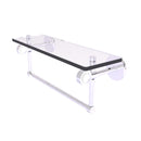 Allied Brass Clearview Collection 16 Inch Glass Shelf with Towel Bar CV-1TB-16-PC