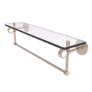 Allied Brass Clearview Collection 22 Inch Glass Shelf with Towel Bar CV-1TB-22-PEW