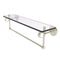 Allied Brass Clearview Collection 22 Inch Glass Shelf with Towel Bar CV-1TB-22-PNI