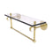 Allied Brass Clearview Collection 16 Inch Glass Shelf with Towel Bar and Twisted Accents CV-1TBT-16-UNL