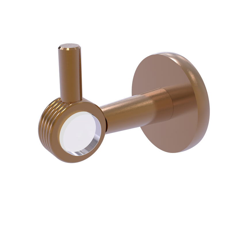 Allied Brass Clearview Collection Robe Hook with Groovy Accents CV-20G-BBR