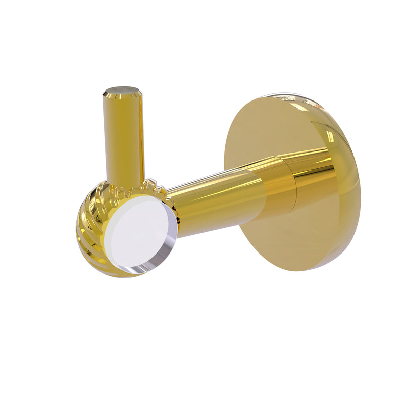 Allied Brass Clearview Collection Robe Hook with Twisted Accents CV-20T-PB