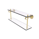 Allied Brass Clearview Collection 22 Inch Two Tiered Glass Shelf CV-2-22-UNL