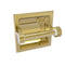 Allied Brass Clearview Collection Recessed Toilet Paper Holder with Dotted Accents CV-24CD-UNL