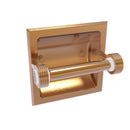 Allied Brass Clearview Collection Recessed Toilet Paper Holder with Groovy Accents CV-24CG-BBR