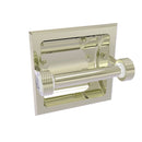 Allied Brass Clearview Collection Recessed Toilet Paper Holder with Groovy Accents CV-24CG-PNI