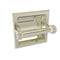 Allied Brass Clearview Collection Recessed Toilet Paper Holder with Twisted Accents CV-24CT-PNI