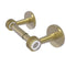 Allied Brass Clearview Collection Two Post Toilet Tissue Holder with Dotted Accents CV-24D-SBR