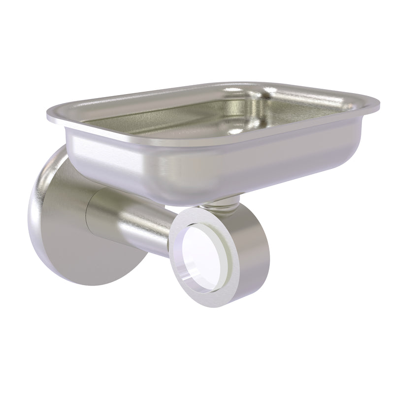 Allied Brass Clearview Collection Wall Mounted Soap Dish Holder CV-32-SN