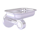 Allied Brass Clearview Collection Wall Mounted Soap Dish Holder with Groovy Accents CV-32G-SCH