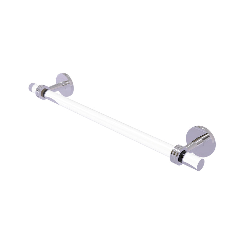 Allied Brass Clearview Collection 18 Inch Towel Bar with Dotted Accents CV-41D-18-PC