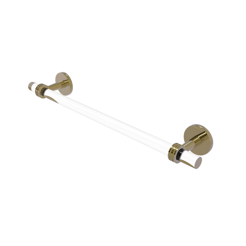 Allied Brass Clearview Collection 30 Inch Towel Bar with Dotted Accents CV-41D-30-UNL