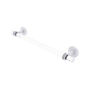 Allied Brass Clearview Collection 36 Inch Towel Bar with Dotted Accents CV-41D-36-WHM