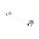 Allied Brass Clearview Collection 30 Inch Towel Bar with Groovy Accents CV-41G-30-PC