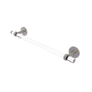 Allied Brass Clearview Collection 30 Inch Towel Bar with Twisted Accents CV-41T-30-SN