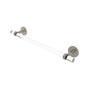 Allied Brass Clearview Collection 36 Inch Towel Bar with Twisted Accents CV-41T-36-PNI