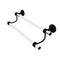 Allied Brass Clearview Collection 24 Inch Double Towel Bar CV-72-24-BKM