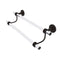 Allied Brass Clearview Collection 36 Inch Double Towel Bar with Dotted Accents CV-72D-36-ORB