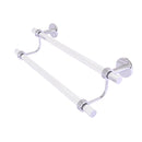 Allied Brass Clearview Collection 36 Inch Double Towel Bar with Dotted Accents CV-72D-36-PC