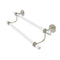 Allied Brass Clearview Collection 36 Inch Double Towel Bar with Dotted Accents CV-72D-36-PNI