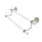 Allied Brass Clearview Collection 18 Inch Double Towel Bar with Twisted Accents CV-72T-18-PNI