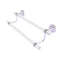 Allied Brass Clearview Collection 30 Inch Double Towel Bar with Twisted Accents CV-72T-30-SCH