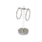 Allied Brass Clearview Collection Vanity Top Guest Towel Ring with Groovy Accents CV-GTRSG-10-SN