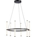 Dainolite 36W Chandelier Matte Black with White Acrylic Diffuser CVT-2436C-MB