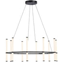 Dainolite 60W Chandelier Matte Black with White Acrylic Diffuser CVT-3260C-MB