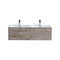 KubeBath Divario 48" Nature Wood Wall Mount Modern Bathroom Vanity D48NW