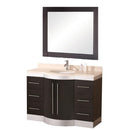 Design Element Jade 48" Single Sink Vanity Set with Travertine Top