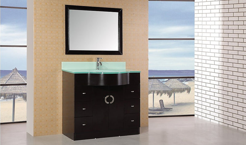 Design Element Aria 40" Single Sink Vanity Set in Espresso