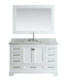 Design Element Omega 54" Single Sink Vanity in White