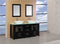 Design Element Arlington 61" Double Sink Vanity Set in Espresso