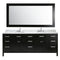 Design Element London 84" Double Sink Vanity Set in Espresso Finish