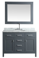 Design Element London 48" Single Sink Vanity Set in Gray Finish