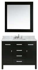 Design Element London 42" Single Sink Vanity Set in Espresso Finish