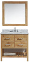 Design Element London 36" Single Sink Vanity Set in Honey Oak Finish