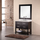 Design Element London 36" Single Sink Vanity Set in Espresso